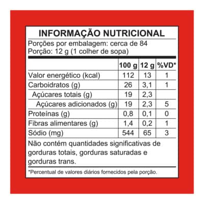 Catchup Arisco 1,01 kg - Deixe sua criatividade fluir na cozinha e desfrute de pratos muito saborosos com o toque especial do Catchup Arisco.